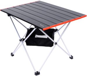 Sportneer Camping Table with Aluminum Table Top